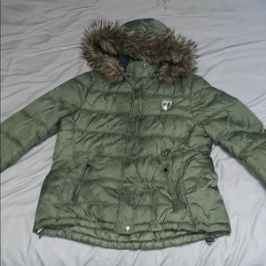 Army Green American Eagle Winter Coat